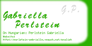 gabriella perlstein business card